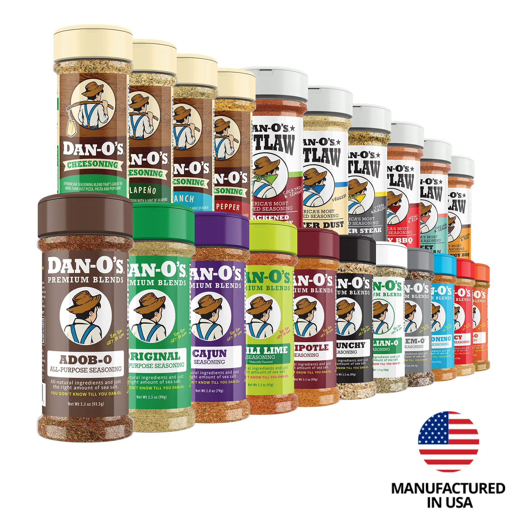 Flavor Rich Pack - Premium Blends + Outlaws Bundle - 21 Pack Combo! All the Dan-O's Premium Blends and Dan-O's Outlaws in one Combo!