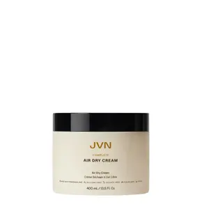 JVN No Heat Complete Air Dry Cream Jumbo Size, 13.5 FL OZ, Hair Smoothing Cream Enhances Your Natural Texture, Curl Cream and Wavy Hair Products, Silicone Free
