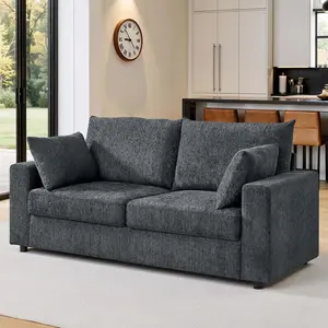 71'' Loveseat Sofa, Upholstered  Modular 2-Seats Sectional Sofa Couch, Modern Comfy Settee Loveseat for Living Room Set, Small Apartment