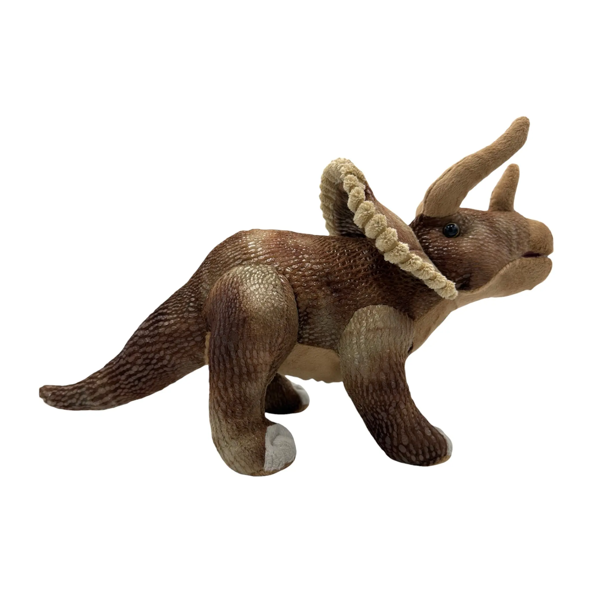 Brown Triceratops Plush