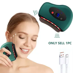 Electric Scraping Board Facial Massage Tool, Full Body Use, 9 Adjustable Vibration Heating Levels, Face Lifting, Body Relaxation, Holiday Gift, Neck Shoulder Relaxer, Beauty Massagers