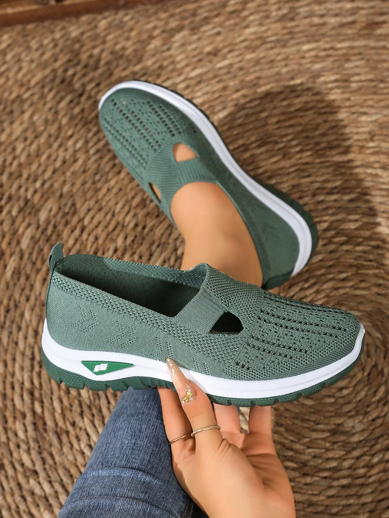 Women's 2026 Summer Shoes, Breathable Mesh Slip-On Sneakers, Lightweight Soft Sole Comfortable Casual Footwear, Low-Top Round Toe Textile Shoes, Fashion Casual Shoes, Walking Shoes