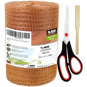 Copper Mesh - 5" X 30  - Blocker for Hole - DIY Hole Filler, Copper Fill Fabric, Distilling, Pure  Copper Roll, with Packing Tool and