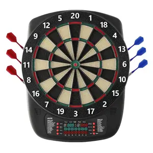 Fathersdaygift Electronic Darts Board, 13.5in Target Dartboard with 43 Games & 200+ Variations (Up to 8 Players), 6 Dart Shafts with Flights, 50 Soft Tips, Color LCD Scoring Screen for Home Party Game Roomsdealsforyoudays