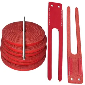 Baseball Glove Lace Kit | 6 Leather Laces, Lacing , Thumb & Pinky Straps | Heavy Duty Baseball Glove Relacing Kit