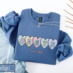 OBGYN Valentine’s Day Sweatshirt, OBGYN Nurse V-Day Sweater, Obstetrics & Gynecology Crewneck, OB Medical Assistant Gifts