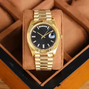 ANTHONY Full Automatic Mechanical Watch for Men Business Waterproof Luminous Chronograph Steel Bracelet