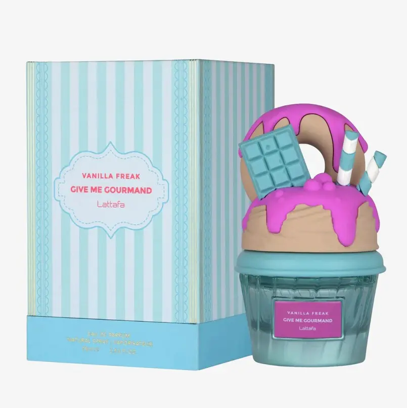 Lattafa Vanilla Freak Give Me Gourmand 75ml Unisex Fragrance - Single Item, Versatile Everyday Body Perfume, Candy-Flavored Unisex Fragrance That Starts With A