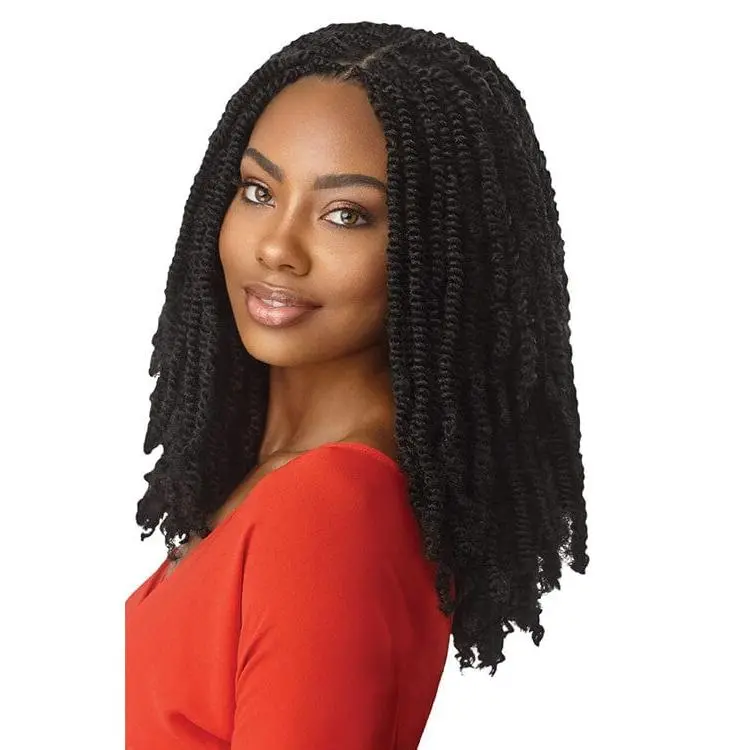 Rastafri Twisted Up 16" Kanekalon Synthetic Braiding Hair, 3X Pack, Soft Lightweight Fibers for Casual Looks & Ponytail Hairstyles Ideas, Synthetic Braided Hair, Spring Twist, Knotless Styles, Natural Hues, Crochet Hairstyles, Diy Extensions