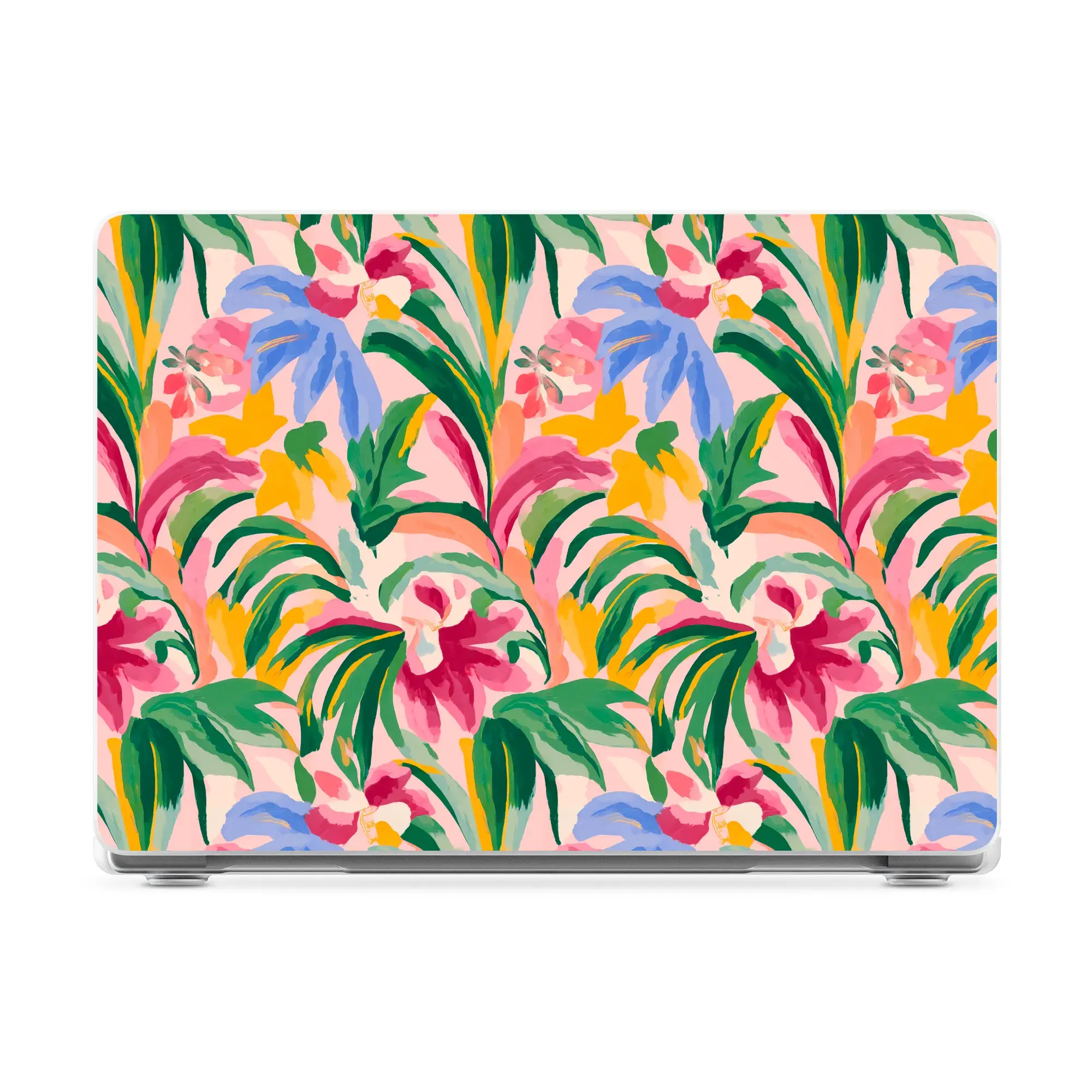 Casely MacBook Case | Sunshine Jungle | Poolside Print Laptop Shell | Snap-on Laptop Shell with Raised Anti-Slip Grip and Bottom Vent Cutouts | Hard Policarbonate Protective Laptop Cover