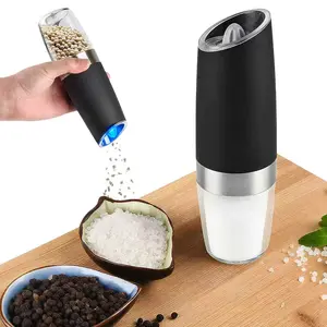 Electric Salt & Pepper Grinder – Adjustable Coarseness, LED Light, Large Capacity One-Handed Kitchen Grinder for Home, Restaurant & Holiday Gifts