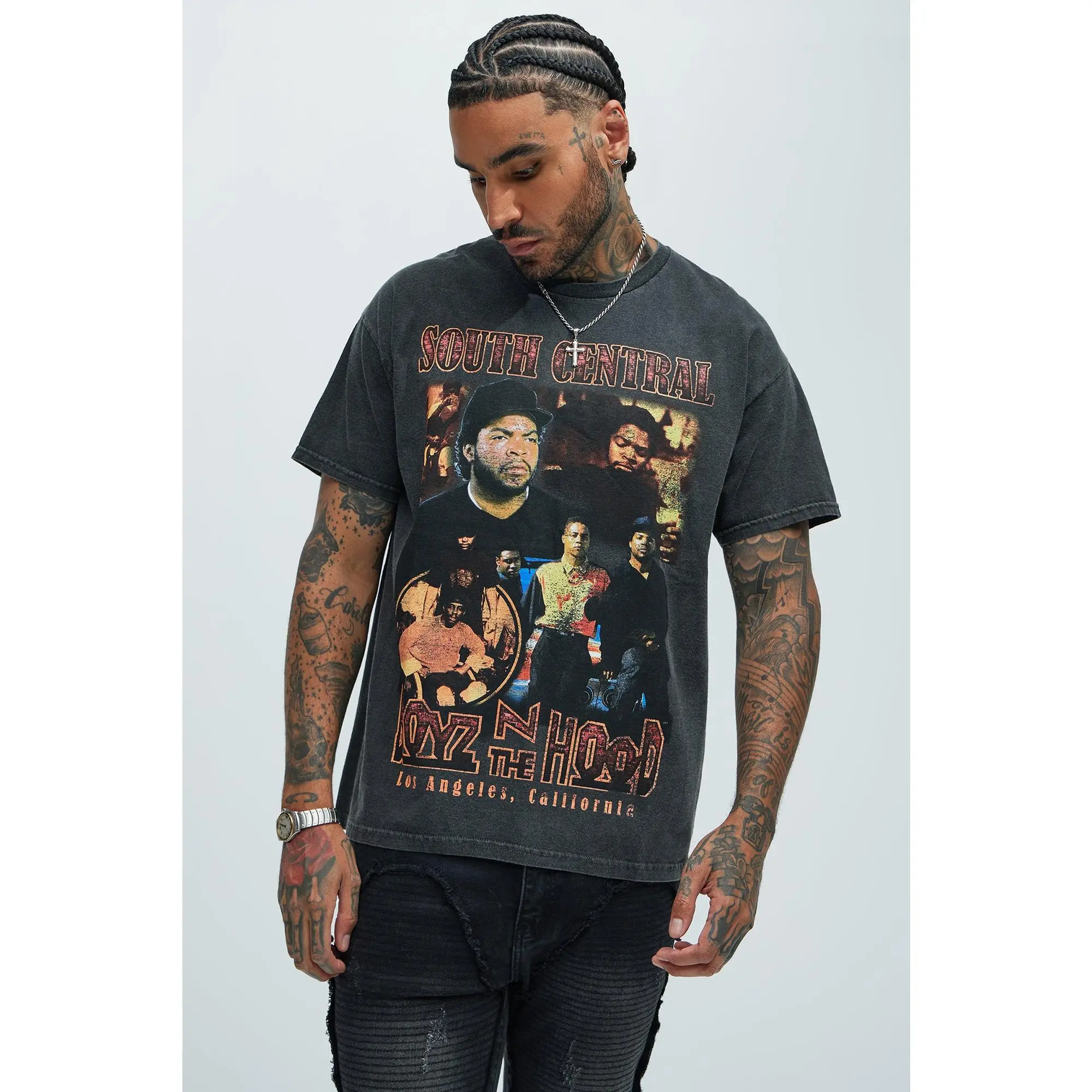 Boyz N The Hood South Central LA Short Sleeve Tee - Black