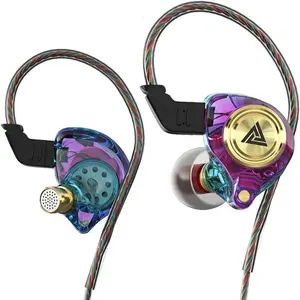 QKZ AK3 Portable Wired In-Ear Earphone,   Wired Headphones With Mic, HiFi Subwoofer   Noise Cancelling Wired Earphones for Game   Sports, 3D Stereo Sound Headphones For Gym   & Sports & Game, Headphones 8D Audio,   Electronic Audio Earbud