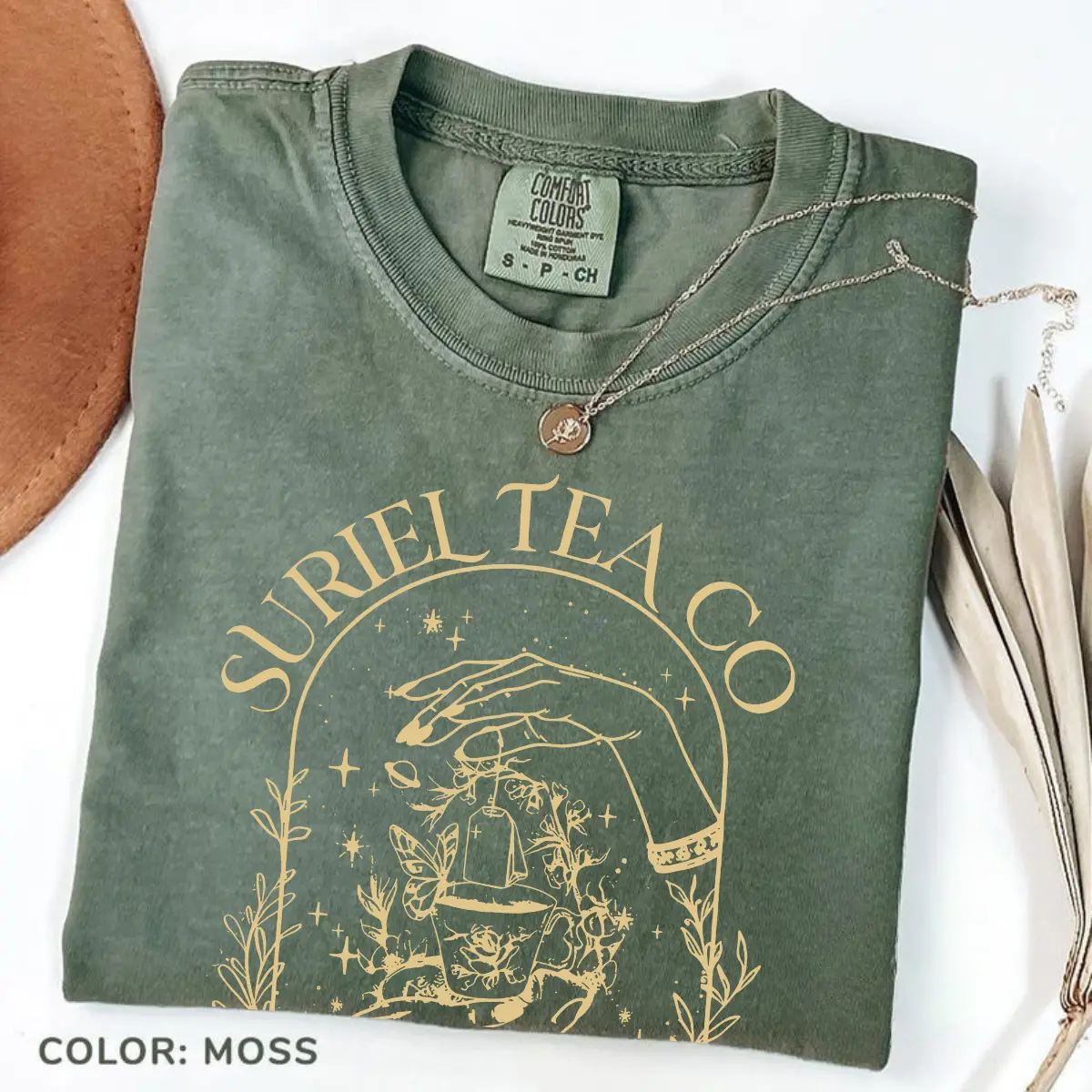 Comfort Colors Suriel Tea Co Vintage T-shirt Acotar Merch Sarah J Maas Retro Tshirt SJM A Court Of Thorns And Roses Gift Bookish Fantasy Reader