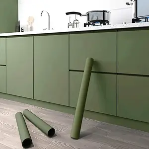 wallpaper 1 Roll Matte Solid Color Self-Adhesive Wallpaper - Easy Installation, Durable Vinyl Film for Kitchen, Bathroom, Living Room Decor, Home Decoration Sticker, Furniture Cabinet Decoration, DIY Wallpaper, Installation |