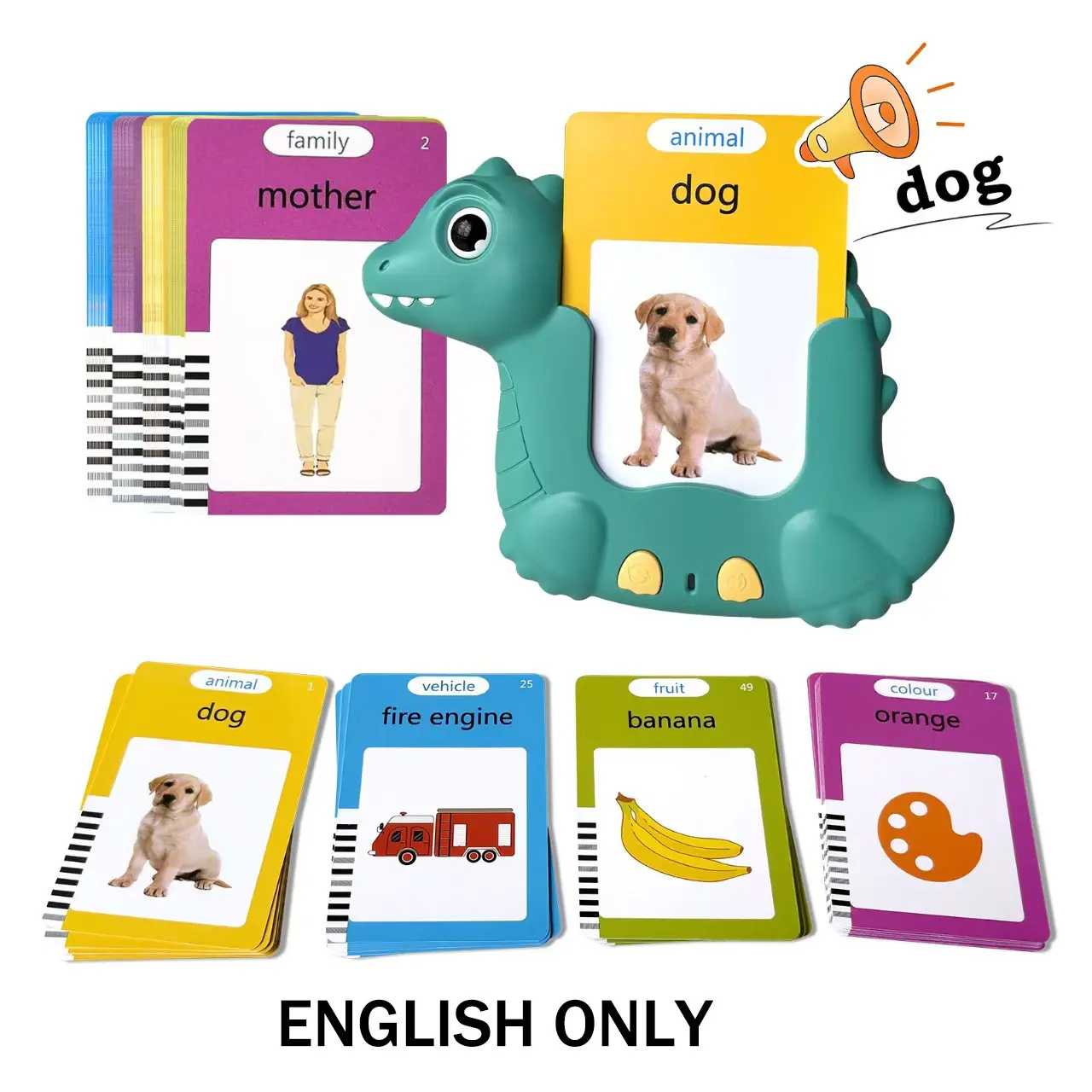 Talking Flash Card, 1 Set Sight Word Flash Card with 224 Sight Words, Sight Words Flash Cards Kindergarten, Speech Training Tool, English Learning Tools Learning Toy for Kids, Vocabulary Flashcards