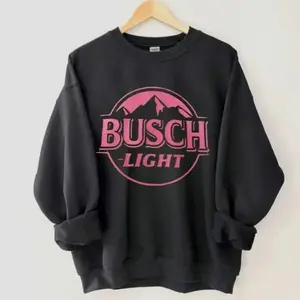[Sale off up to 50%] Busch Light Beer Party Shirt, Pink Cute Sweatshirt for Beer Lovers, Perfect Gift for Busch Light Fans, Casual Unisex Wear, streetwear graphic tee