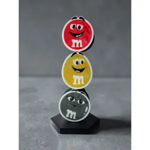 Straw Topper | 3D Printed Red Yellow and Green Candy Character Charm for Stanley Cups