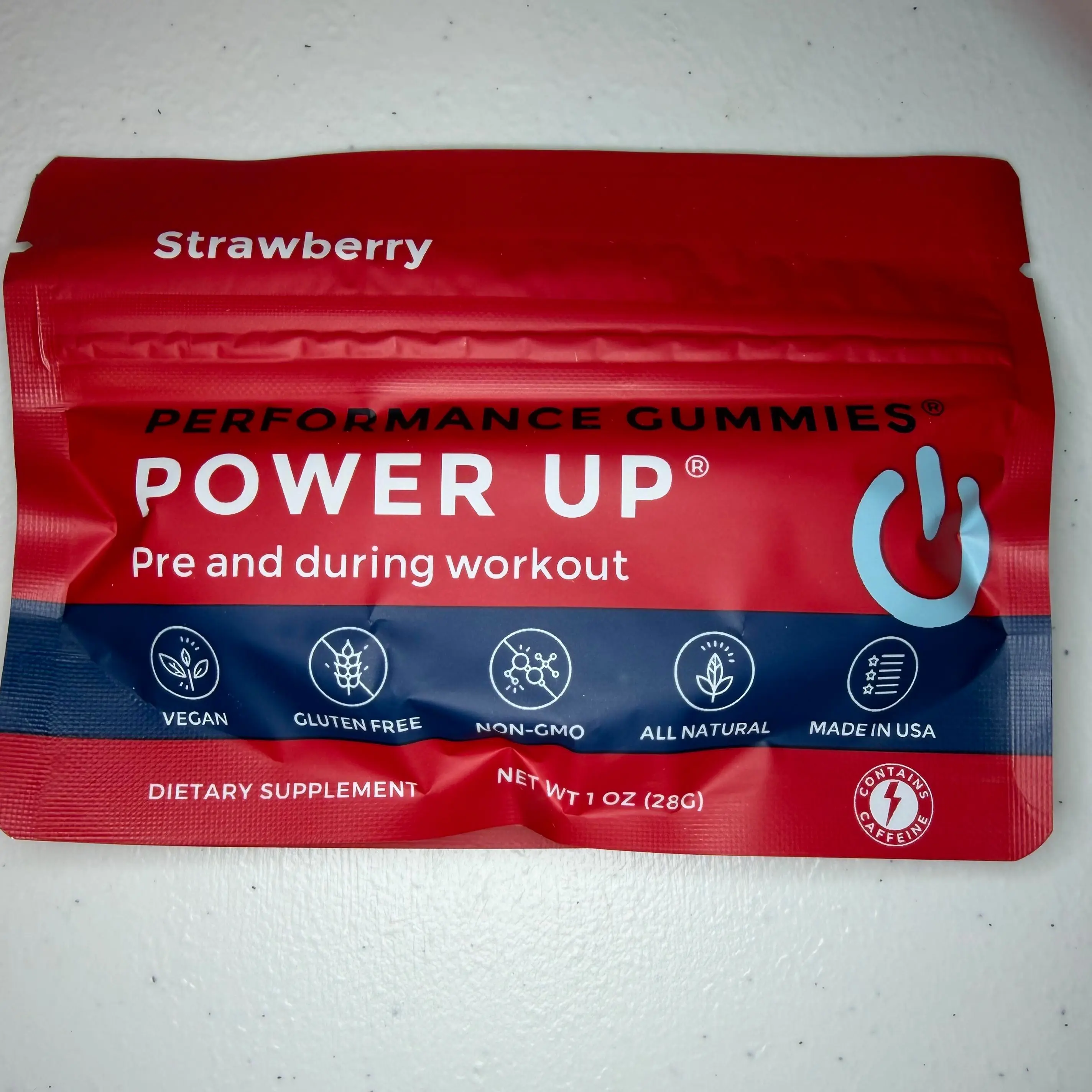 Performance Gummies Strawberry Flavor Pre and During Workout