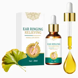 TrueRelief 20ml Plant-Based Ear Care Liquid - Ginkgo Biloba Tinnitus Drops, Herbal Daily Formula for Ringing Relief, Ear Pressure & Discomfort, Itching, Wax Cleaning