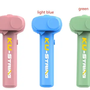 Ku-String Glow-In-The-Dark String Shooter Toy with Dual Built-in UV Blacklights for Parties and Events