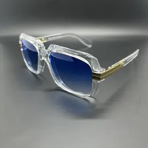 New Original Sunglasses Men Brand Black Square Shades UV400 Gradient Sun Glasses For Women Brand Designer 607