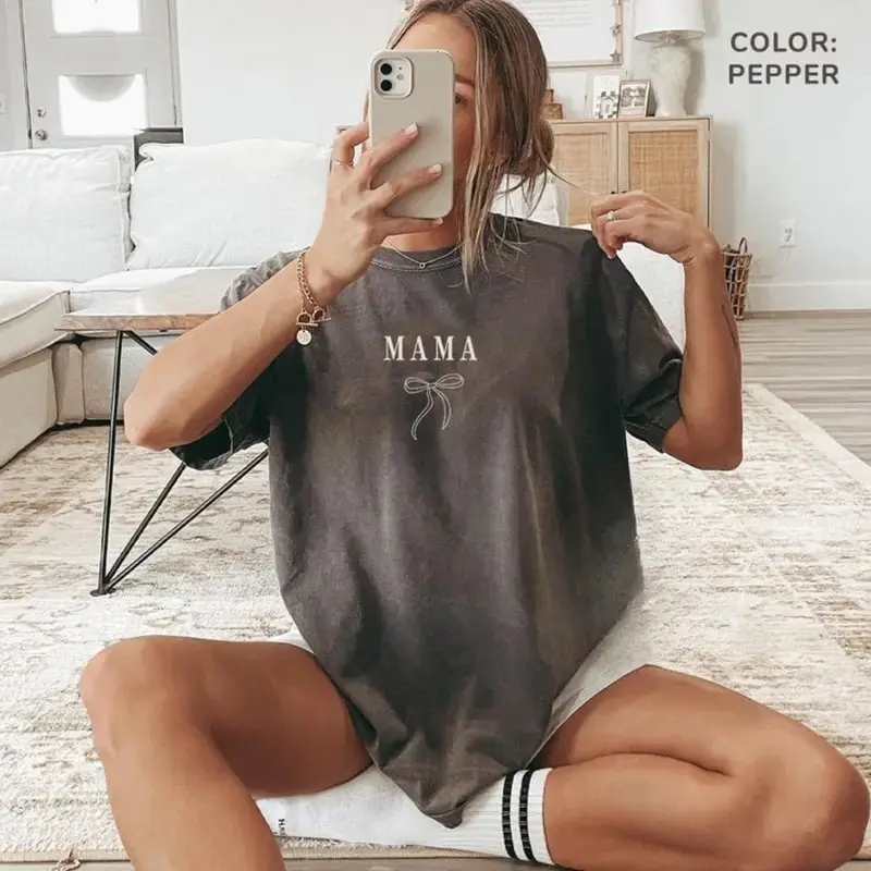 Comfort Colors Coquette Mama Shirt, Mom Appreciation Shirt, Best Mom Shirt, Mama T-Shirt, Gift for Mother’s Day - TrendWear USA