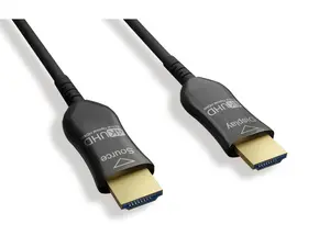 Nippon Labs 75ft. Hybrid Active Optical Fiber HDMI Plenum Rated (CMP) Cable, 4K@ 60Hz, High Speed HDMI2.0 AOC (Active optical cable)Cable, Black (30HM2-10HM-AOCP4K-75)