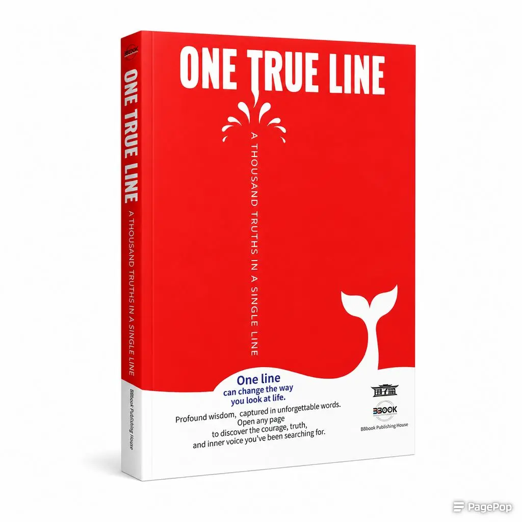 Bbook - One True Line: A Thousand Truths in a Single Line Book  – A Collection of Memorable Quotes and Concise Wisdom for Work, Life, and Everyday Reflection