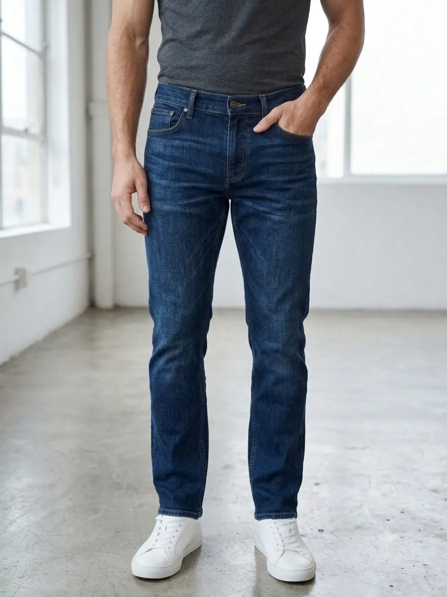 Men's Goodfellow Denim Jeans (32x34 B.8) - Menswear Pants, Casual Men's Clothes, Pocket