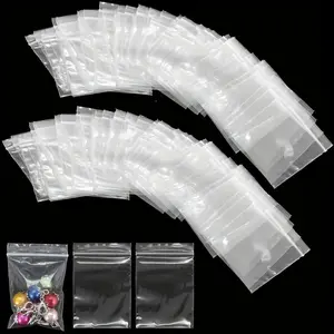 1000 plastic （2.36*1.57in）sealed bags, grip sealed bags, small reusable sealed transparent plastic bags, reusable type, suitable for screws, gaskets, accessories, Resealable Packaging, Storage Pouch