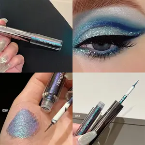 Chameleon Eyeliner Liquid 6 Colors, Eye Makeup Products, Easy Apply Stage Makeup, Pearl Shimmer High Gloss Eye Liner, Glitter Liner, Long Lasting Smudge Proof Formula, Liquid Eyeliner Pen