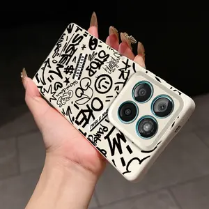 Doodle pattern, phone case, suitable for Moto phone cases, suitable for Moto G05, 15, 34, 35, 45, 54, 64, 75, 84, 85, 96, E15, EDGE50, 60, 2025, 5G, PRO, GT, NFC series models of phone cases. Black and white dual-color. Protection