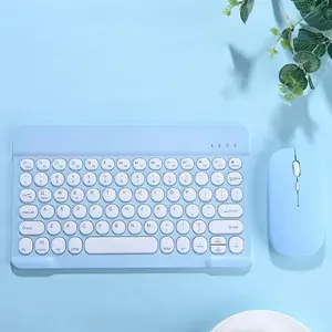English Keyboard Ultra Thin Wireless Keyboard Mouse for iPad Pro for Xiaomi Samsung Keyboard Bluetooth 10 inch Rechargeable Keyboards for Tablet Phone