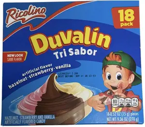 Ricolino Duvalín Tri Sabor Candy 18 Pack 9.36 oz (270 g) Factory Sealed Box