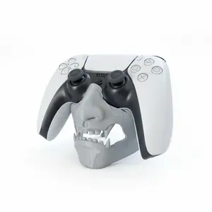 Skull Gaming Controller Holder – 3D Printed Desk Stand for PS5/Xbox Controller, Gamer Setup Organizer