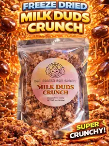 Milk Duds Crunch Freeze-Dried Milk Duds Treat Unique Texture & Taste Ideal for Snacking or Recipes Distinctive Flavor