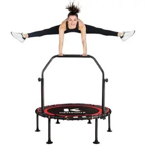 Kensone 40/48'' Mini Bungee Rebounder for Adults, 450/550LBS Silent Fitness Trampoline, Adjustable Handle