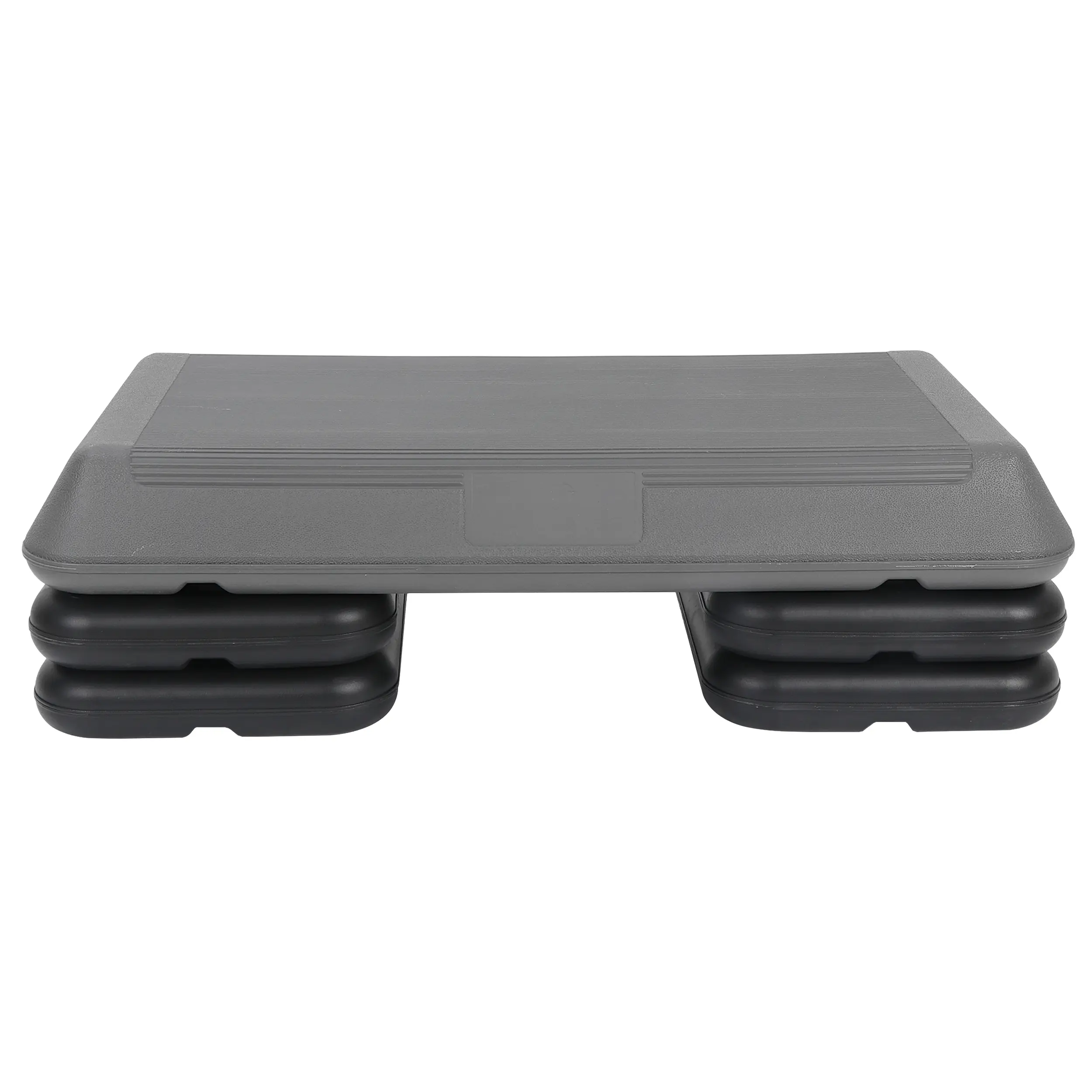 Segawe Aerobic Step Platform, 28" High-Density Polyethylene Stepper with 4 Risers for Home Gym, Adjustable 4"-8" Height with Non-Slip Grooved Surface, 440lbs Capacity