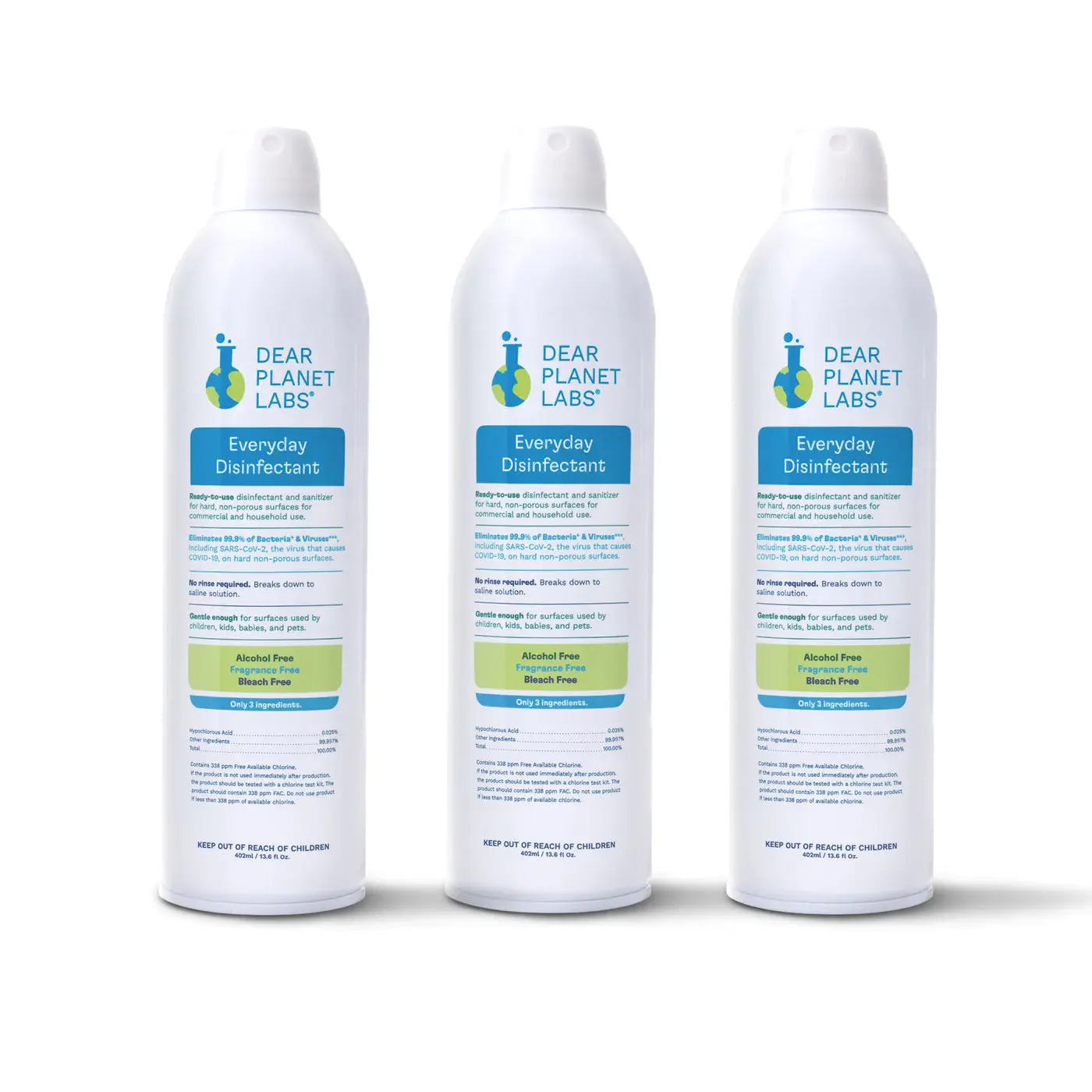 Hypochlorous Acid Disinfectant Spray (3-pack)