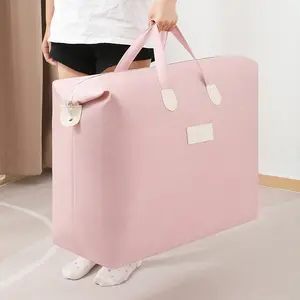 Large Capacity Foldable Moving Bag, 1 Count Collapsible Storage Bag with Handle, Portable Storage Organizer for Home & Travel & Camping, Lightweight Travel Bag, Storage Transportation Bag