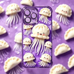 dumplings squishy Phone Case For 17 16 15 14 13 12 11 PRO PLUS MAX Phone Case