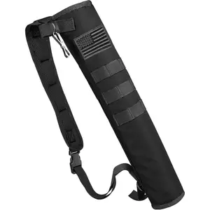 Archery Lightweight Back Arrow Quiver Dual Use Foldable Compact Hip Arrows Bag with Molle System Hanged for Target Shooting