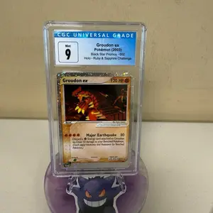 Pokemon Groudon ex Black Star Promo 002 Holo-Ruby & Sapphire Challenge CGC 9