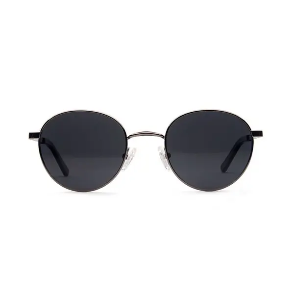 LUMIRA JADE Round Sunglasses – Black, Smoke Grey UV400 Lenses, 49-22-140, Small to Medium Fit
