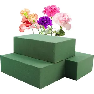 3 count Floral  Blocks,Green Wet Dry Flower    for  & Artificial Flower Arrangements DIY Craft 5.5"L x 3.1"W x 1.7"H