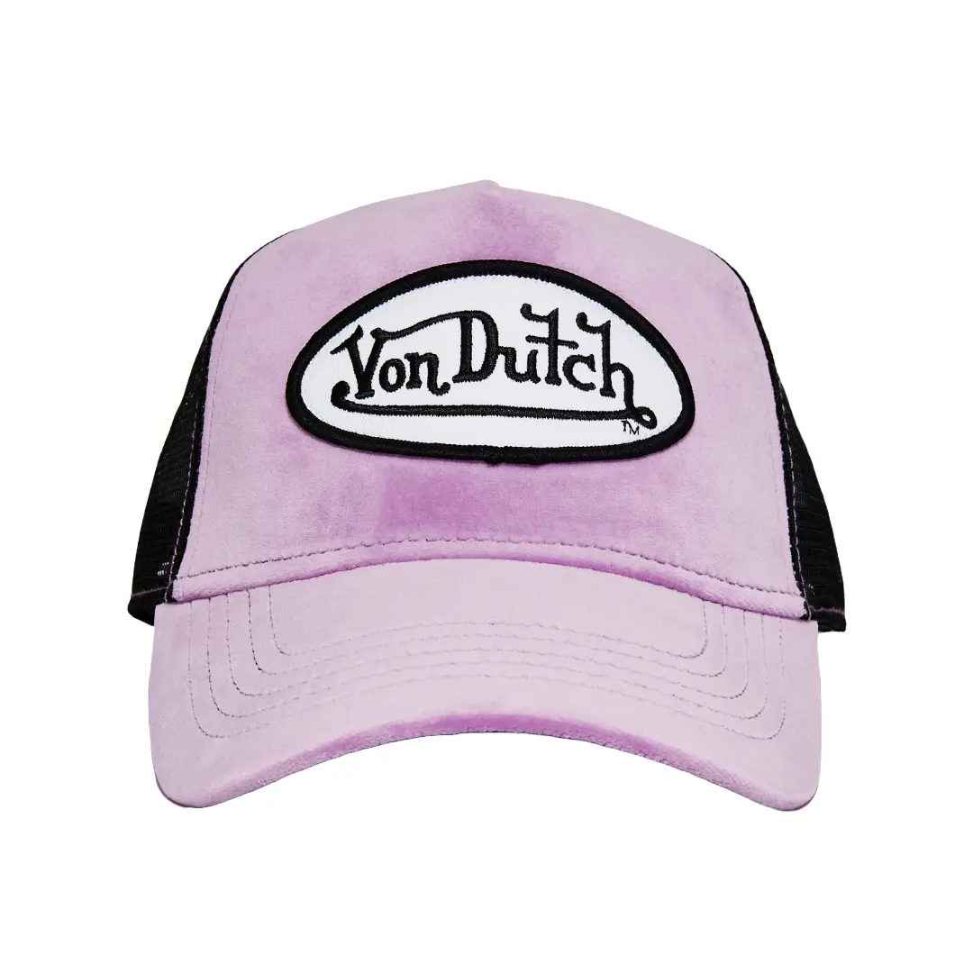 Plum Dust Velvet Trucker Hat