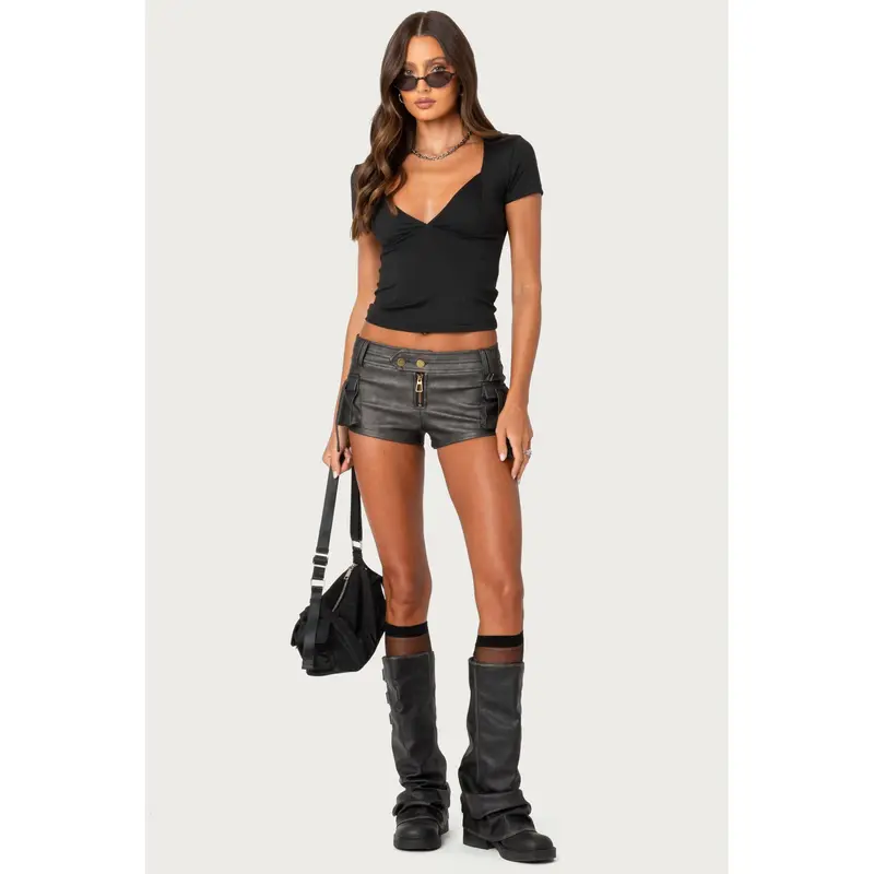 Trix Off Shoulder Open Knit Top - TikTok Shop