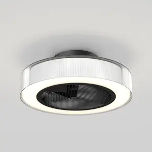 Groove 20 in. LED modern ceiling fan 3 speeds - with remote