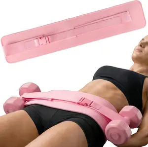 Adjustable Dumbbell Belt, Durable Dumbbell Hip Thrust Belt, Portable Dumbbell Thrust Band, Fitness Equipment Accessories for Home Gym summerwins